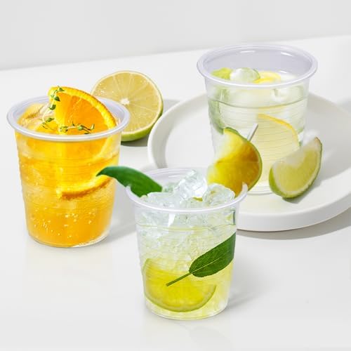 Clawsoff 100 Pack 3 oz Clear Plastic Cups Disposable Small Mouthwash Cups