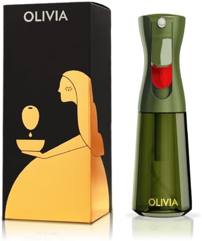 FLAIROSOL OLIVIA SIGNATURE Oil Sprayer for Cooking, 200ml Glass, Green/Gold