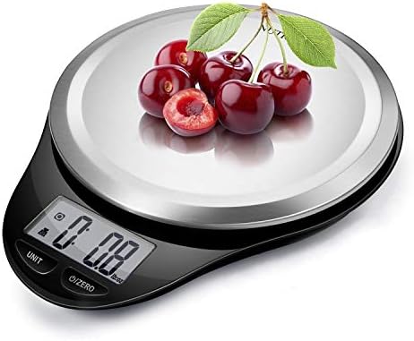 NUTRI FIT Food Scale Digital Kitchen Scale Weight Grams and Ounces Black