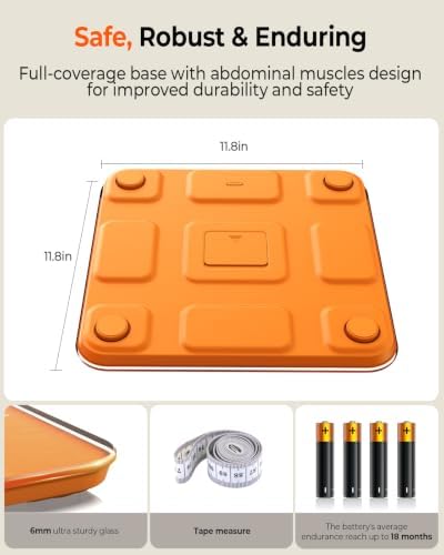 Ovutek 500lb Digital Bathroom Scale with Body Weight Trends App