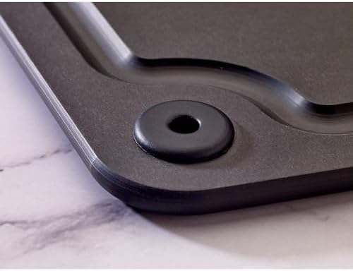 Mercer Culinary Composite Cutting Board-17 1/4" X 11 3/4", with Non Slip Feet and Juice Groove, Black