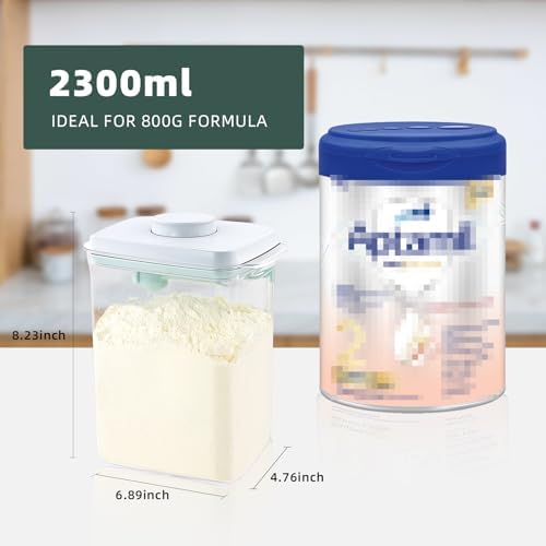 Formula Container for Home, 2300ml Airtight Milk Powder Canister