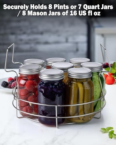 Cook N Home Stainless Steel Water Bath Canning Pot with rack and Lid,