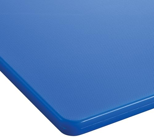 Winco 18" x 24" Blue Heavy-Duty Plastic Cutting Board, Medium (Set of 6)