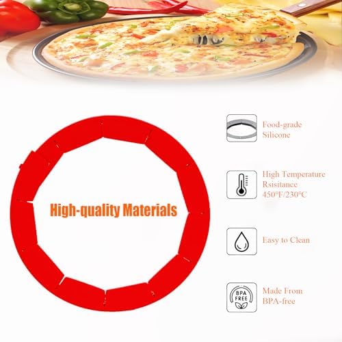 Adjustable Silicone Pie Crust Shield for 8-11.5" Pies （Pie Crust Protector）