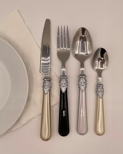 Gypsy Color Glam Mix & Match Stainless Steel Flatware Collection, Set of 16