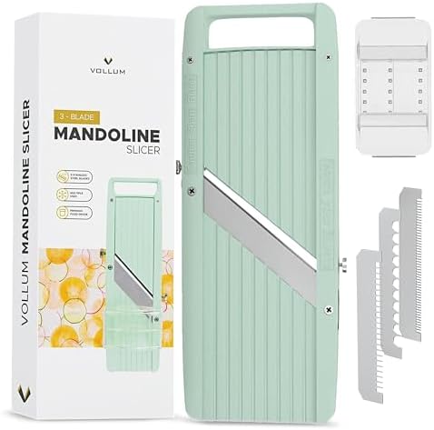 Vollum Mandoline Slicer Vegetable Cutter Stainless Steel Blades