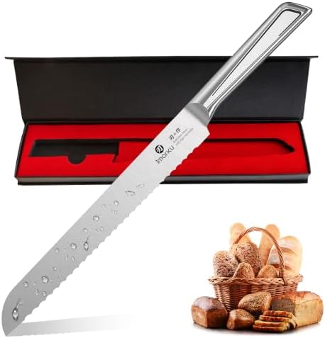 imarku Serrated Bread Knife with Japanese High Carbon Stainless Steel