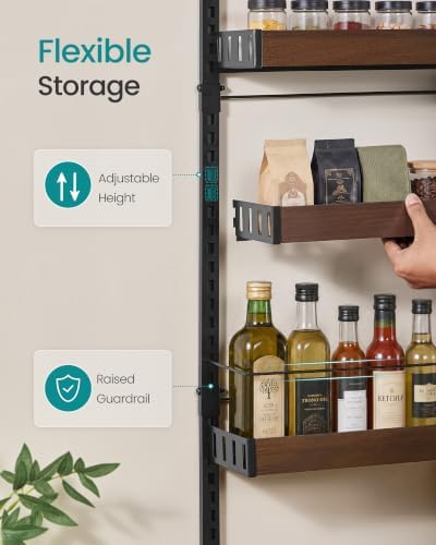 SONGMICS 8-Tier Over the Door Pantry Organizer, Adjustable Spice Rack