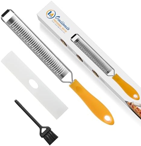 Lemon Zester & Heavy Duty Cheese Grater & Vegetable Grater — Parmesan Cheese Lemon, Garlic, Nutmeg, Chocolate, Fruits, Vegetables, Ginger - Cheese Shredder & Stainless Steel Grater