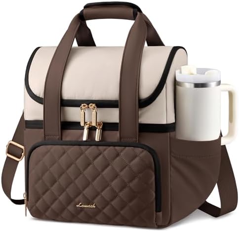 LOVEVOOK Insulated Lunch Box for Women,X Large Double Deck Adult Lunch Bag
