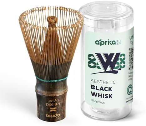 Bamboo Matcha Whisk Purple, 100 Prong Chasen for Japanese Tea Ceremony, Matcha Tea Stirrer for Green Tea Powder, Handcrafted Chasen Whisk