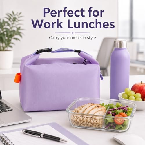 Insulated Lunch Bag For Women, Reusable Lunch Box Tote Bags