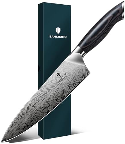 Chef Knife in Powder Steel, Japanese Kitchen Knife 8 Inch