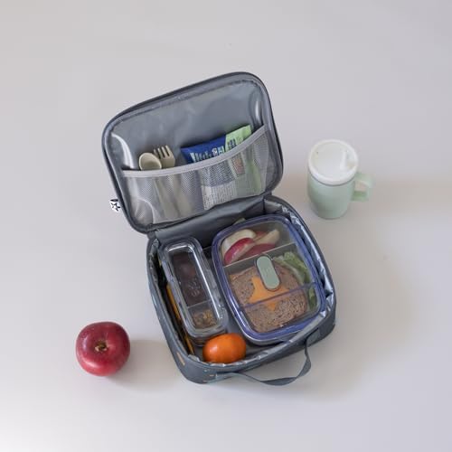 Tiny Twinkle Insulated Lunch Box for Girls and Boys | Durable and Reusable for School & Travel | Ages 3 and Up | Waterproof and Easy to Clean | PFAs and BPA Free（Space）