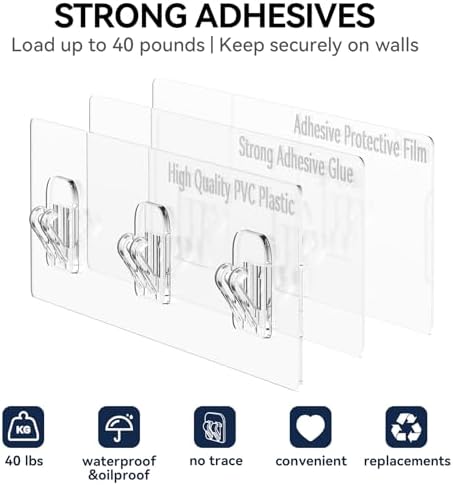 YASONIC Shower Caddy Adhesive, Rustproof Shower Organizer with Soap Holder, Large Capacity Shower Shelves for Inside Shower, No Drilling Bathroom Organizers and Storage for Home Decor 6 Pack Black