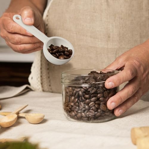 3PCS Food Grade Silicone Measuring Spoon Set Silicone Individual Measuring Spoon Soft Coffee Measure Scoop Round Teaspoon Spoons with Hanging Hole for Adults Kitchen Utensils Baking Cooking