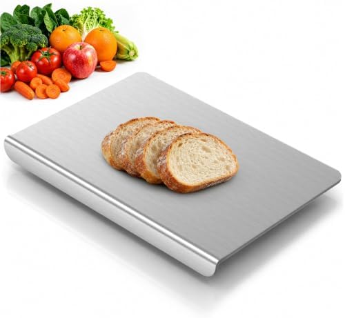 Titanium Cutting Boards for Kitchen, Pure Titanium Cutting Board, Non-Slip Chopping & Kneading Board, Dishwasher Safe Cutting Board for Meat, Fruits, Vegetables & Baking, With cutting Mat,"24 x 16"