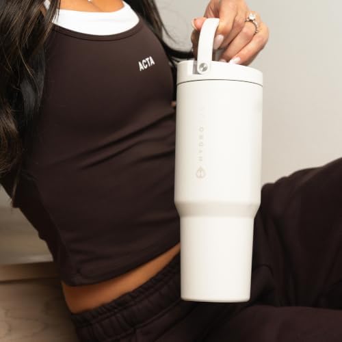 HydroJug Sport 40 oz Insulated Stainless Steel Water Bottle, Linen