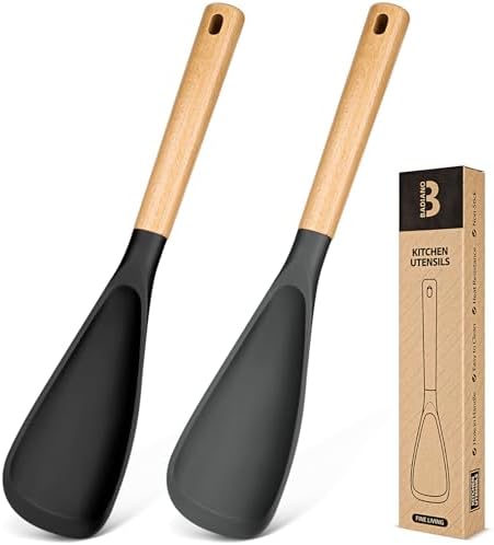 Badiano Silicone Cooking Spoon for Nonstick Cookwares, Multi-function,13.4"