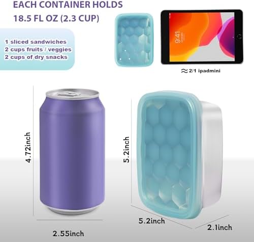 Tanjiae 3-Pack Stainless Steel Snack Containers for Kids & Toddlers - 550ml (18oz) Leakproof Reusable Food Containers with LFGB Certified Lids | Stackable Metal Lunch Box for Daycare, School, Travel