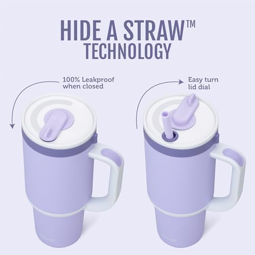 Ello Oasis 30oz Insulated Stainless Steel Tumbler with Straw, Take a Bow