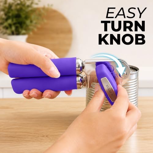Zulay Kitchen Stainless Steel Swing Open Manual Can Opener Comfortable Grip