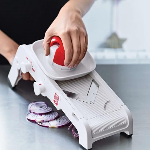 TUPPERWARE Chef Mando-Chef D202 Multi-Slicer Grater Mandolino Küchenenstar White/Red