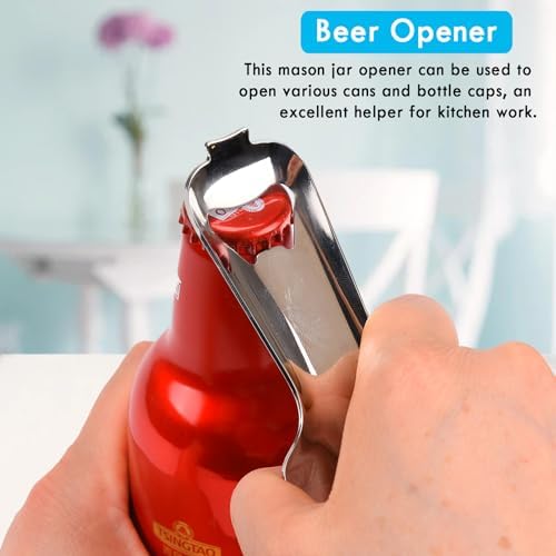 Mason Jar Opener for Canning Lids No Dents or Damage, Canning Supplies