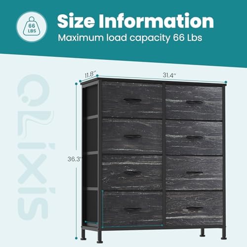 OLIXIS 8 Drawer Storage Dresser for Bedroom, Closet Organizers Units