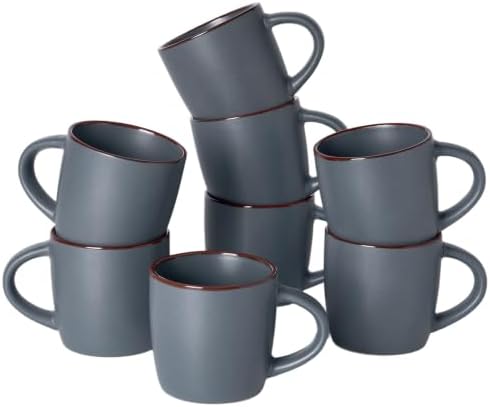 famiware Mercury Coffee Mugs 13 oz, Coffee Mugs Set of 8 with Handle