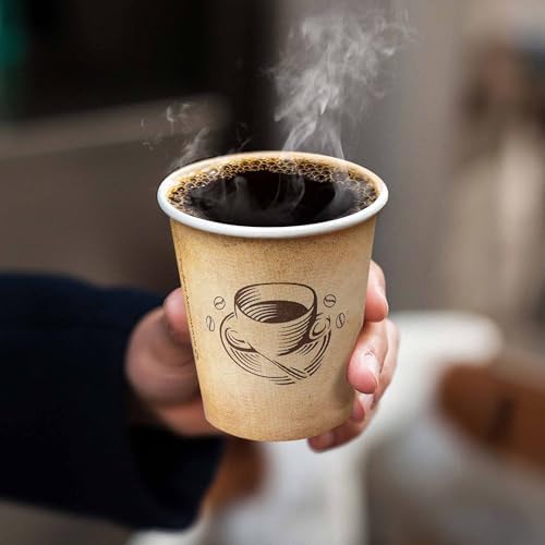 Clawsoff 200 Pack 10 oz Coffee Cups Disposable Paper Cups
