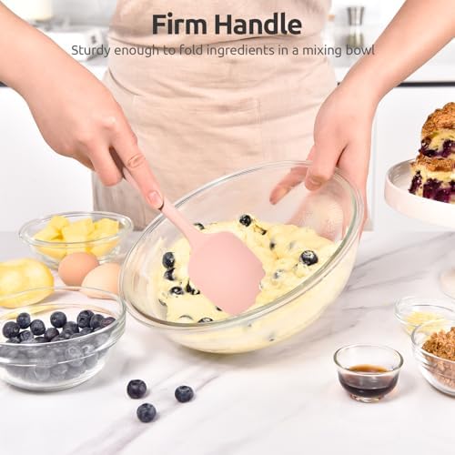 U-Taste Silicone Spoon Spatula, 600°F High Temp Spoonula, 11.38", Pink