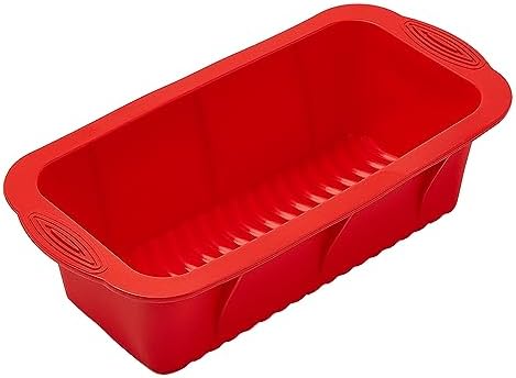 SOV Silicone Bread Loaf Pan, Non-Stick Loaf Pan and Easy Release, Ideal for Bread, Toast, Brownie, Homemade Cakes and Quiche Pie, BPA Free and Dishwasher Safe, Food Grade. (1, loaf pan)