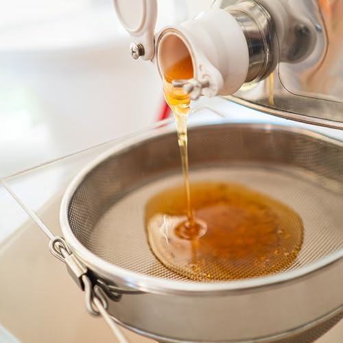 2Set Stainless Steel Honey Strainer, Double Sieve Honey Filter, Honey Extractor Equipment for 5 Gallon Bucket Honey,Beekeeping Equipment Tools