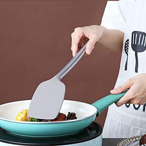 Berglander Spatulas, Non-stick Silicone Solid Turner,Barbecue Spatulas Turner For Cooking, Kitchen Dishwasher Safe, Easy to Clean