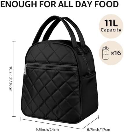 Paquesta Lunch Bag Women Stylish Quilted Lunch Boxes for Adult