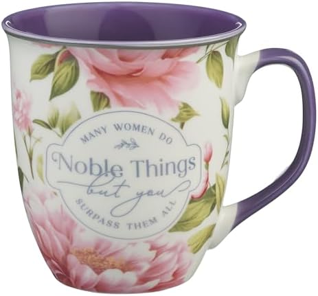 Christian Art Gifts Large Ceramic Scripture Coffee & Tea Mug for Women