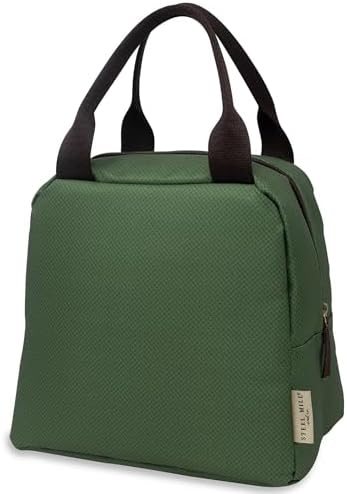 Steel Mill & Co. Insulated Lunch Tote Bag for Women, Green Diamond