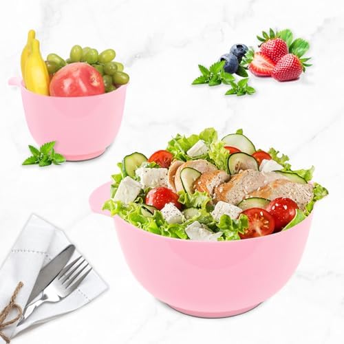 BoxedHom Classic Mixing Bowls Set of 4, BPA Free Microwave Safe,4.5 Quart