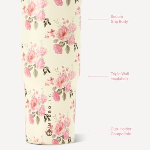 HydroJug Sport 40 oz Insulated Stainless Steel Water Bottle, Keepsake