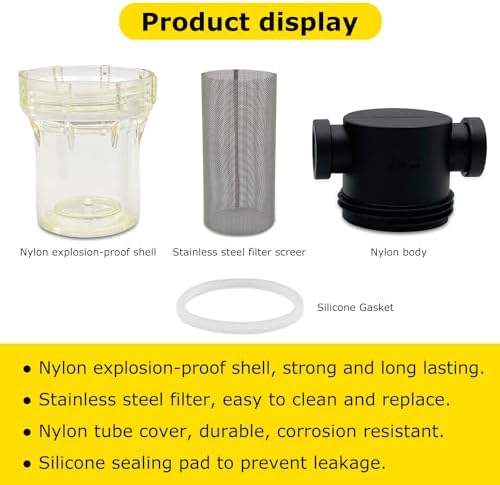 3/4" Female NPT in-Line Strainer with 40 mesh Stainless Steel Filter Screen