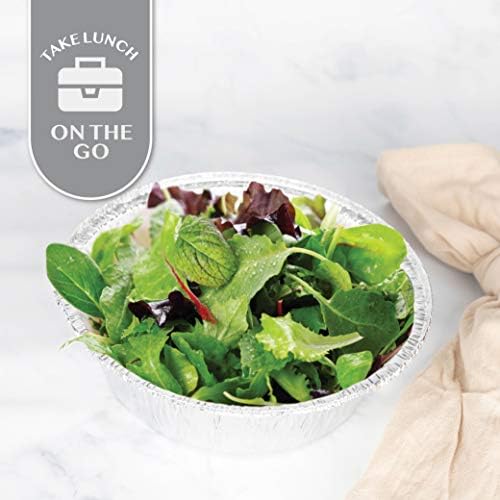 20Plasticpro 8'' Inch Round Tin Foil Pans Disposable Aluminum Pack of 20
