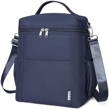 NOL Insulated Lunch Bags for Women Cooler Bag Lightweight Nylon Waterproof Lunch Box for Work
