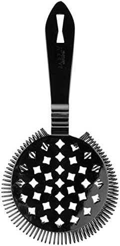 Barfly Classic Hawthorne Spring Bar Strainer, O/S, Gun Metal Black