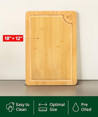 ROYAL CRAFT WOOD Bamboo Cutting Board