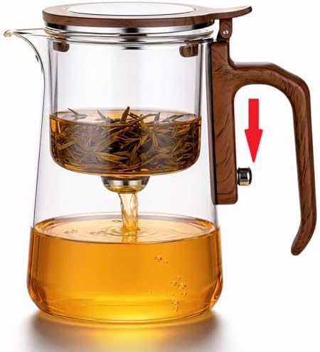Enchanted Tea Pot with Tea Infuser, Loose Leaf Tea Steeper, 27.4oz