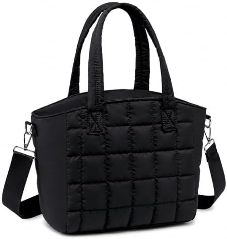 CAMTOP Lunch Box for Women Men Insulated Lunch Bag Lunch Tote Bag Leakproof Thermal Cooler Large Capacity for Travel Work School Picnic (Black Check, Medium)