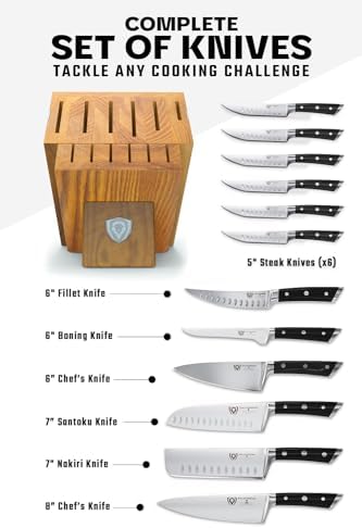 Dalstrong 12-Pc Elite Knife Block Set - German High-Carbon Steel