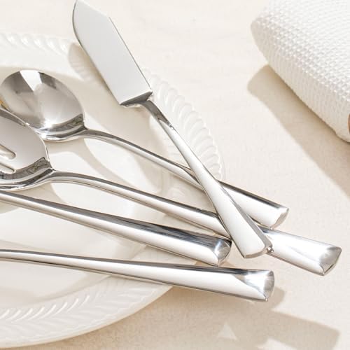 KINGSTONE 12 Piece 18/10 Serving Utensils Set, Stainless Steel Serving Set